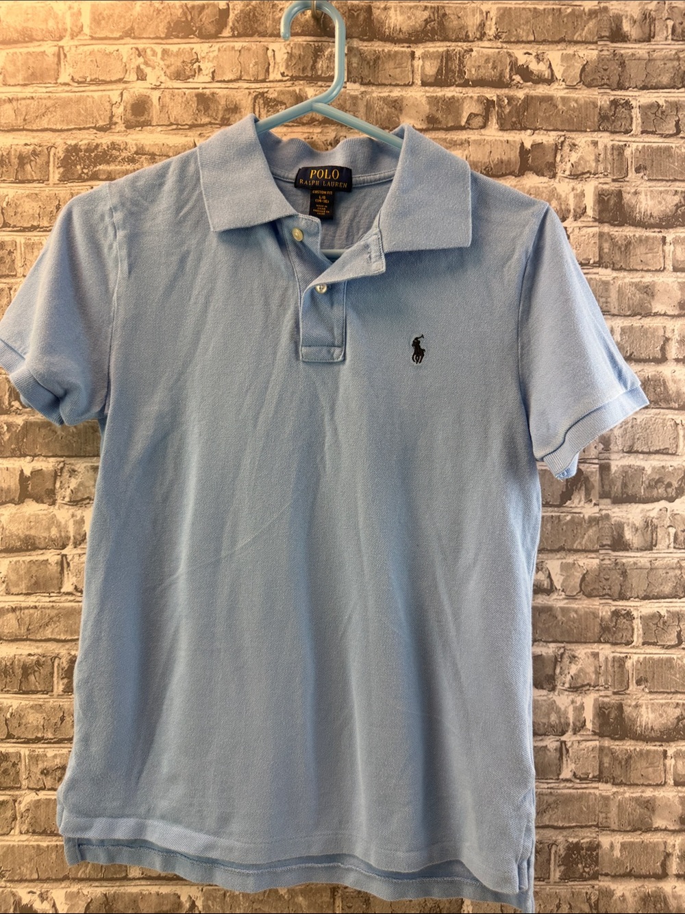 Polo by Ralph Lauren Light Blue Short-Sleeve Piqué Polo